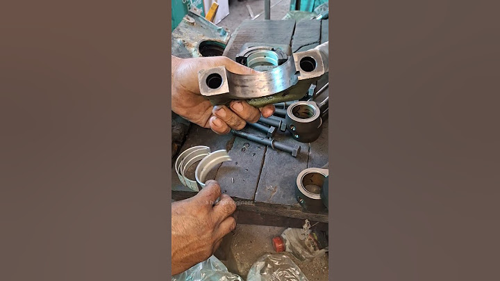 How to main Bearings fit on cap #workshop #toptrending #expert #mechanic #engine #jcb #machine