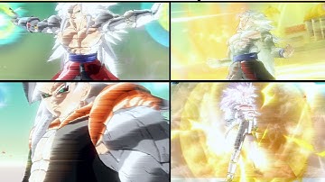 Dragonball Xenoverse 2 Goku,Vegeta,Gogeta,Vegito (SSJ4-SSJ5)(Mod showcase)