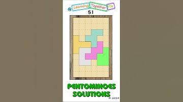 Not an image. #51 (Solution SETUP) Pentominoes Math Puzzle #mathchallenge #Shorts #puzzlegame