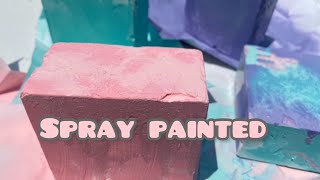 How To Spray Paint Gymchalk | ASMR~ Tutorial