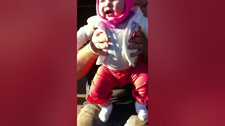 8 month old laughing hysterically at dog!