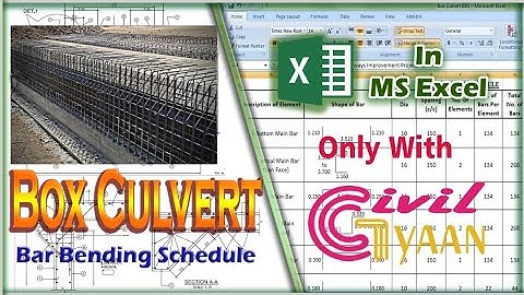 Box Culvert BBS with Drawing in Detail | Bar Bending Schedule BBS Kaise Banaye