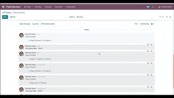 How to set Field Service Task Timer Widget | Odoo App Feature #odoo16