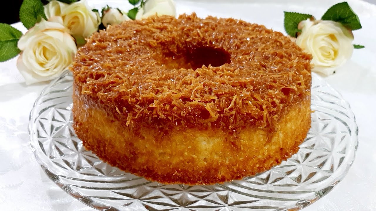 Торт из маниоки! С кокосовой карамелью. Идеальное и вкусное сочетание.