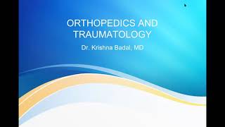 Orthopedics: Introduction and terminologies