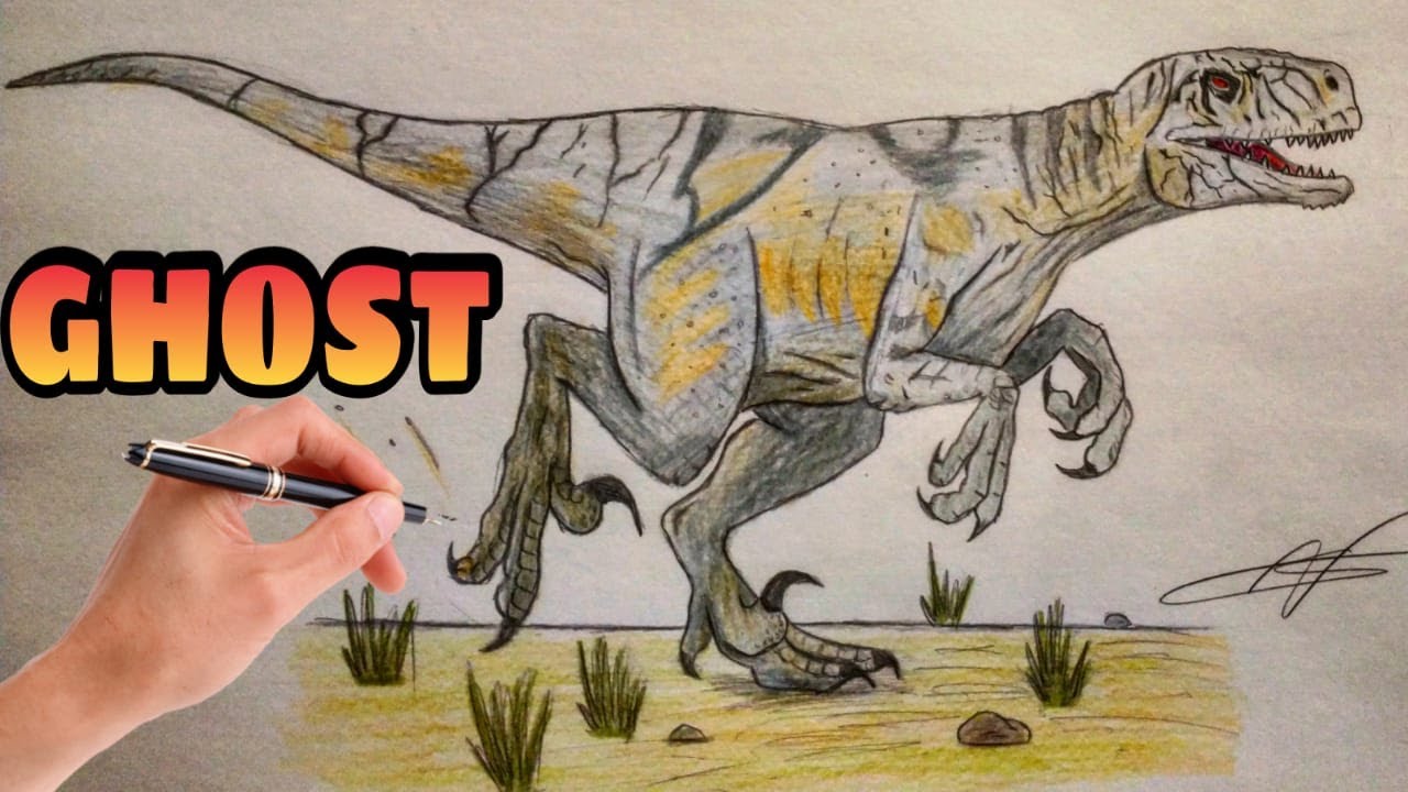 Drawing Tyrannosaurus rex - NEGATIVE DRAWING  #shorts #tiktok  #artchallenge How To Draw a Dinosaur 