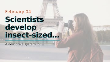 Scientists develop insect-sized flying robots with flapping wings