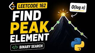 Can You Find the Peak in O(log n) 🤯 | LeetCode 162 | Python Binary Search