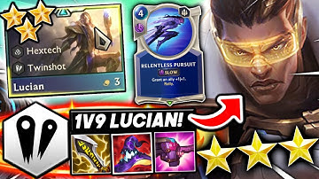 MOST BROKEN 1V9 LUCIAN BUILD to WIN! - Teamfight Tactics I TFT Set 6.5 Guide Best Comps 12.8 Meta