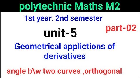 polytechnic maths M2||geomterical applications||unit-5||imp questions||2nd semester||naveenreddymath