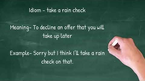 Can i take a rain check nghĩa là gì
