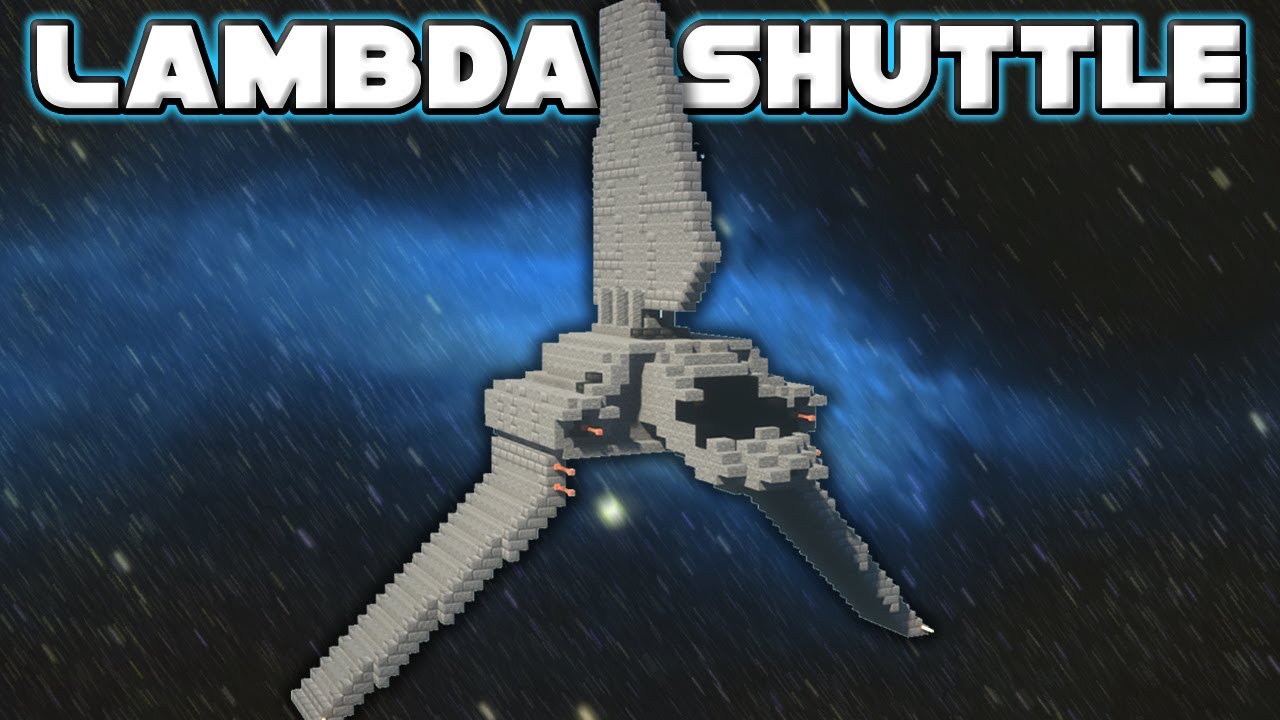 Minecraft tutorial star wars how to make a lambda class shuttle