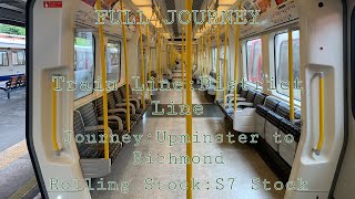 Full Journey on the District Line from Upminster to Richmond