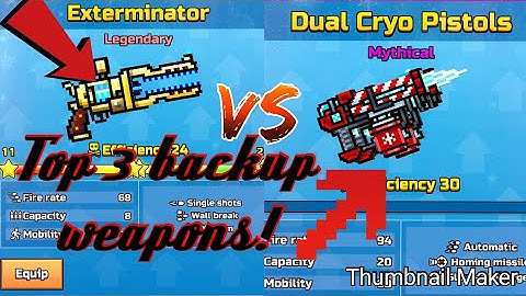 Pixel gun 3d | top 3 backup weapons