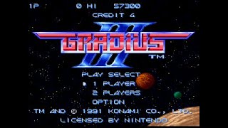 Gradius III - Start Up - Super Nintendo - SNES