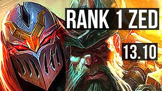 ZED vs GP (TOP) | Rank 1 Zed, 5/1/2 | TR Challenger | 13.10