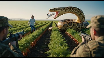 🐍 Giant Python Attacks Rabbit Farm! Brave Rescue Team’s Epic AI Battle to Save the Rabbits 🐇
