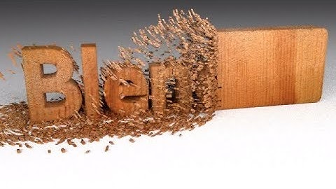 Blender Tutorial: Wood Chipping Text Animation