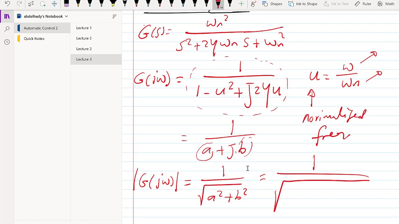 Automatic Control 2 Lecture 9 Bode Plot - YouTube