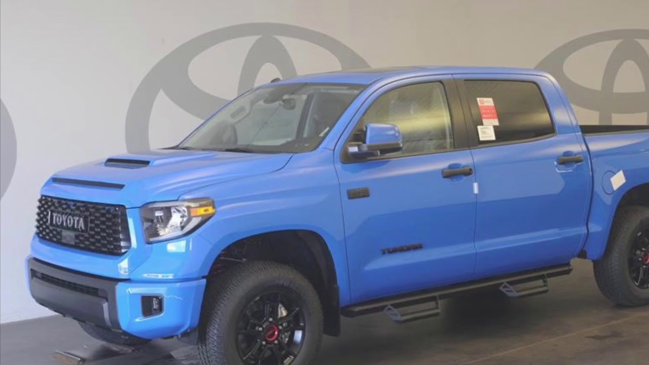 2019 Toyota Tundra Trd Pro Voodoo Blue By Mick Fields Youtube