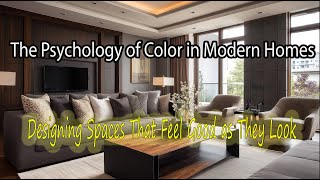 The Psychology of Color in Modern Homes | Designing Spaces That Feel as Good as They Look