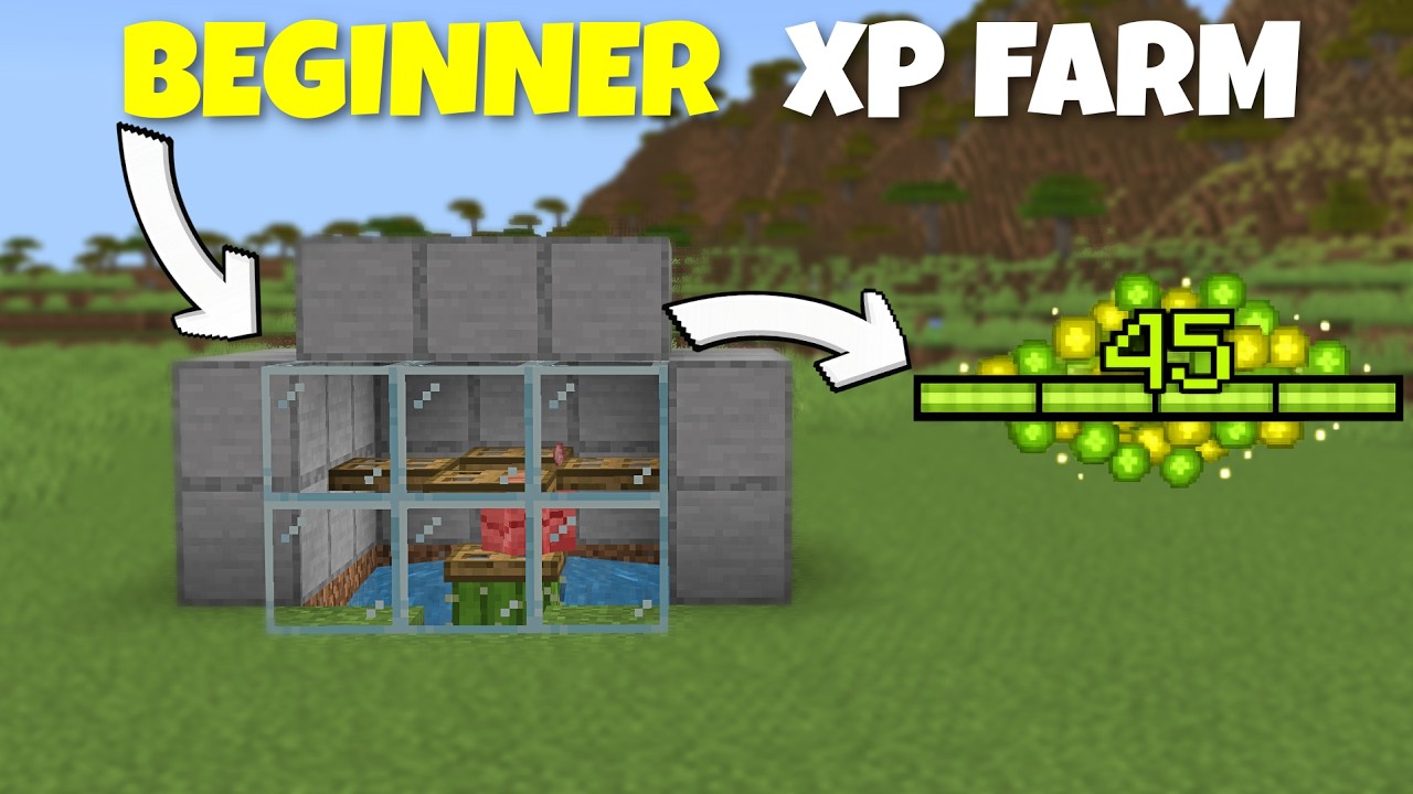 NEW EASIEST XP FARM in Minecraft Bedrock 1.21/26.1+! - YouTube