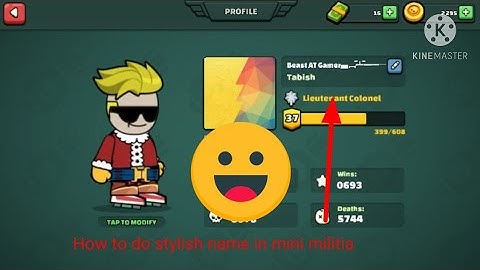 How to do stylish name in mini militia.  Beast AT Gamer (in hindi)