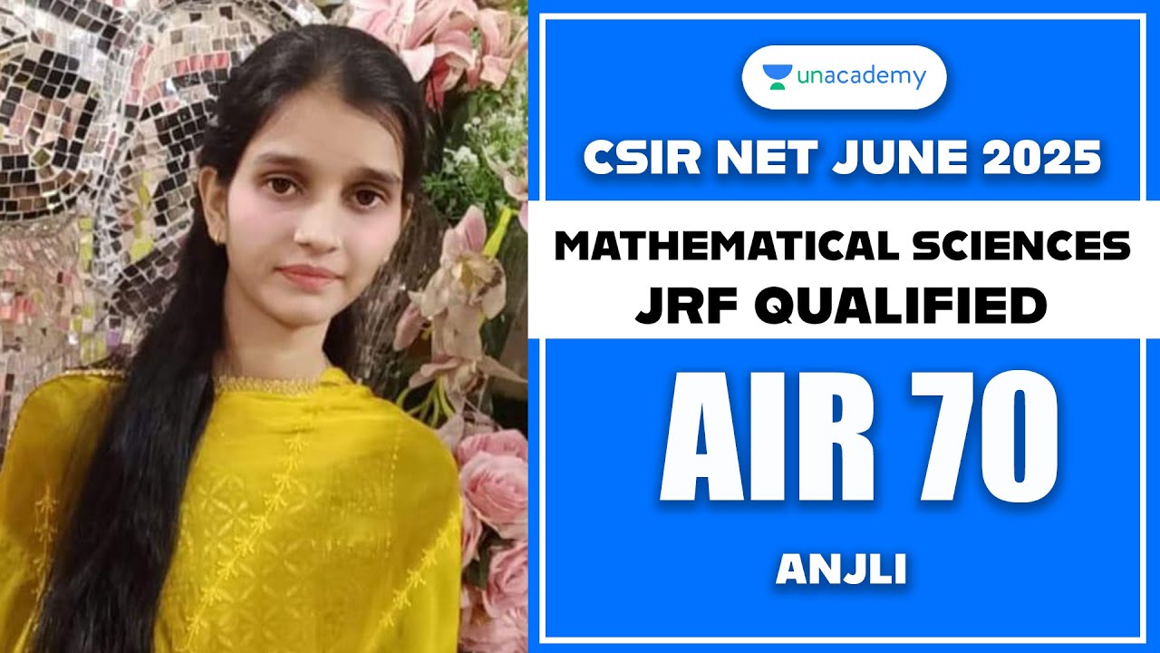 CSIR NET June 2025 Rankers Interview | CSIR NET Mathematical Sciences | AIR 70