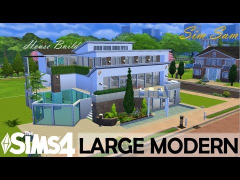 Sims 4 House Build - Large Modern 6 Bed - YouTube