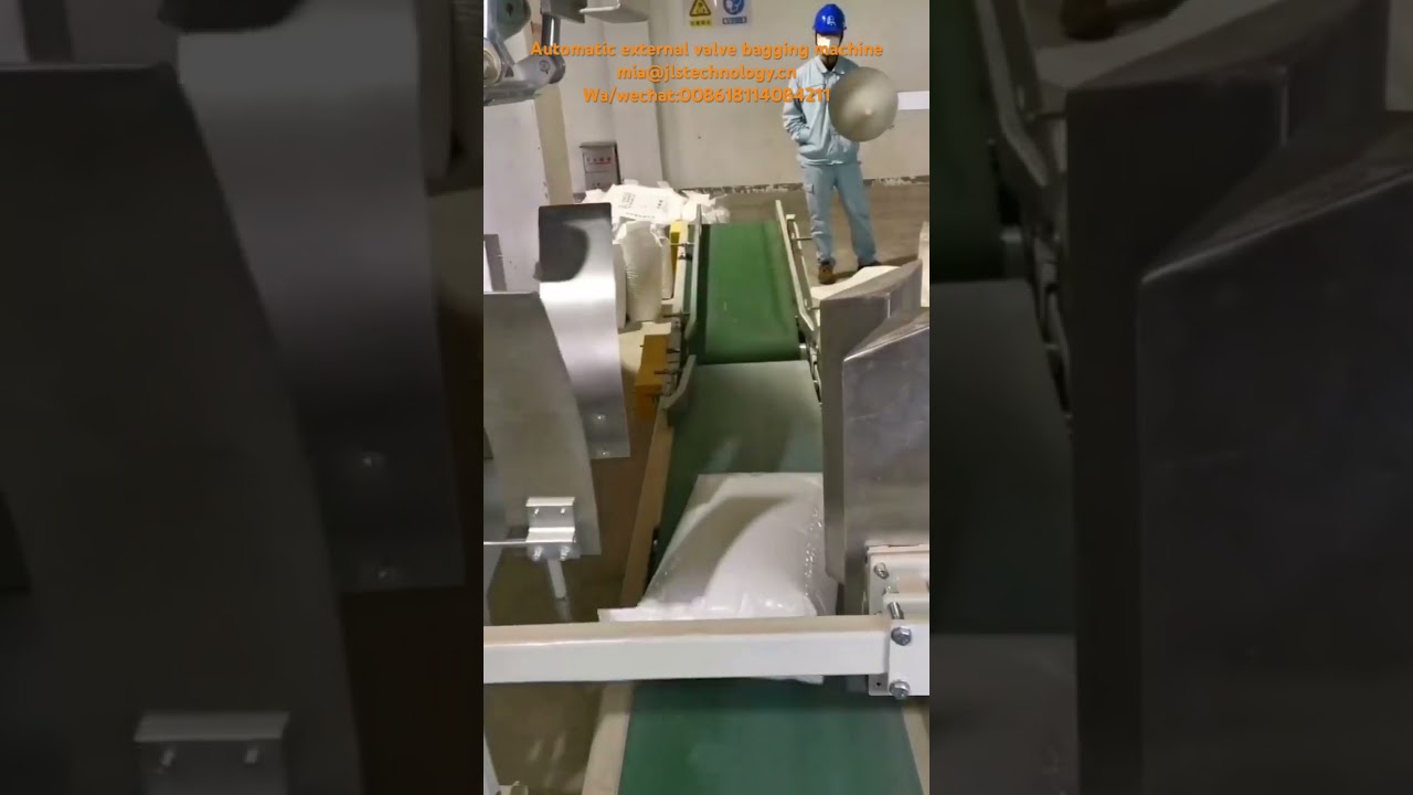 25kg automatic external valve bagging machine for Titanium dioxide powder, Manganese dioxide powder