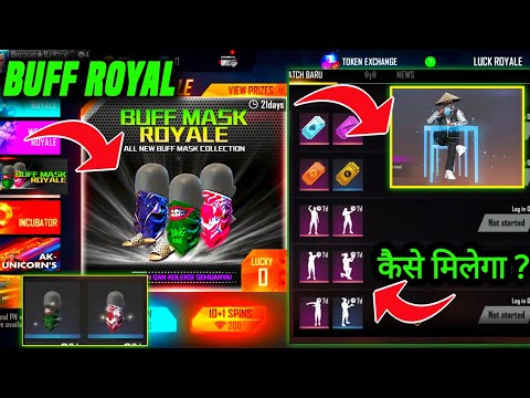 NEW BUFF MASK ROYAL|FREE ROSE EMOTE | TEA EMOTE COMING SOON|UNIQUE GAMEPLAY