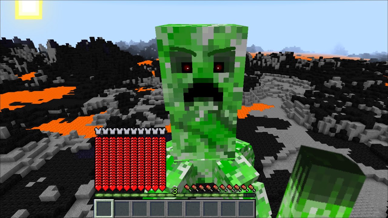 Minecraft UNUSUAL TITAN CREEPERS MOD / INSTANT SPAWN DANGEROUS CREEPER ...