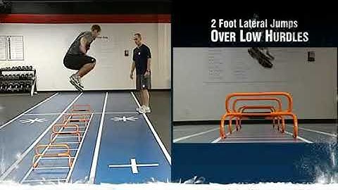 2 Foot Lateral Jump Over Hurdles