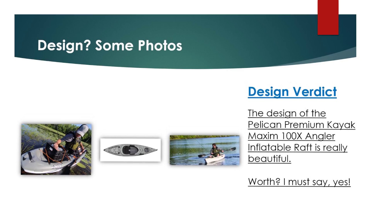 Pelican Raft Pelican Premium Kayak Maxim 100X Angler Inflatable Raft Review - YouTube