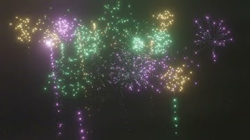 fireworks with Geometry nodes   ver25 4K UHD