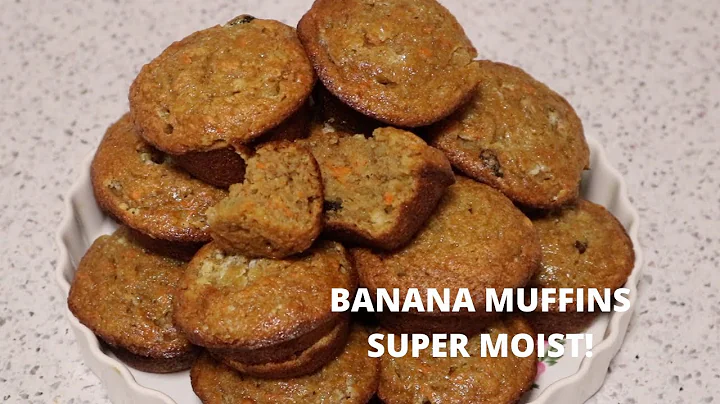 BANANA MUFFINS| SUPER MOIST!