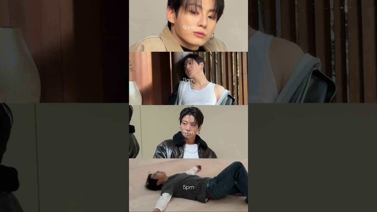 Feeling every fit on set. Spend the day with Jung Kook.