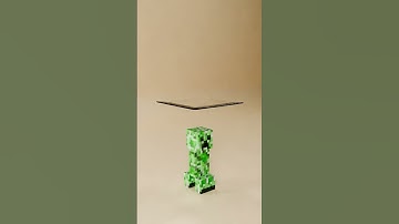 Minecraft  Cloth Simulation in Blender  #3dart #minecraft #blender3danimation