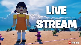 🔴 LIVE | Building Squid Games in LEGO Fortnite!