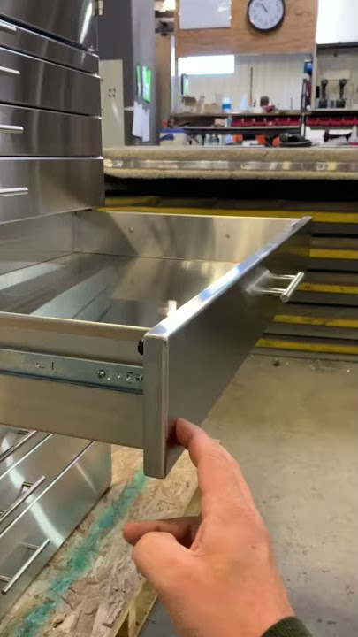 Stainless Steel Cabinet with soft-close drawers