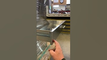 Stainless Steel Cabinet with soft-close drawers