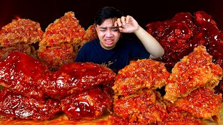 Gilaa  Mukbang Ayam Richeese Level 5 Tepedas  Ayam Geprek Sambal Setan