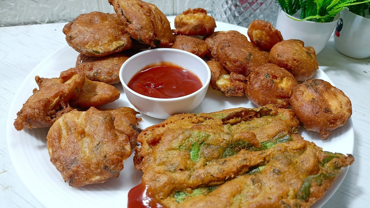 Crispy Mixed Veg Pakora Platter | क्रिस्पी मिक्स वेज पकोड़ा और भजिया प्लैटर।@magicandmasala #ramzan 