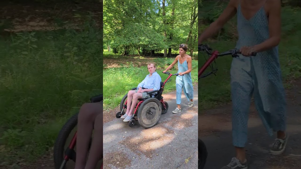 ePush electric assist attendant all terrain wheelchair