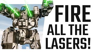 Fire ALL the Lasers!! Blackjack Laser Vomit Build - Mechwarrior Online The Daily Dose #1139
