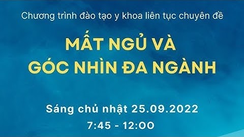 Mất ngủ góc nhìn đa ngành