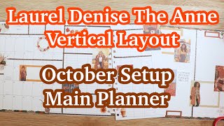 Catchall Planner October Planner Setup ** Laurel Denise The Anne Vertical ** Plan With Me & Chat