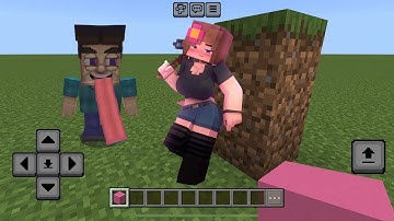 Jenny vs Grotesque Steve MOD in Minecraft PE (Extended)