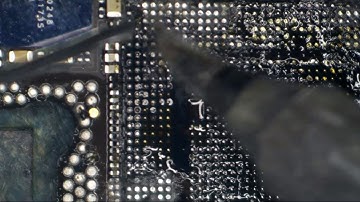 Practicing iPhone X CPU A11 Rework - My second attempt [RAW MICROSCOPE VIDEO]