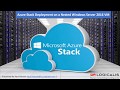 Azure Stack Deployment  DEMO